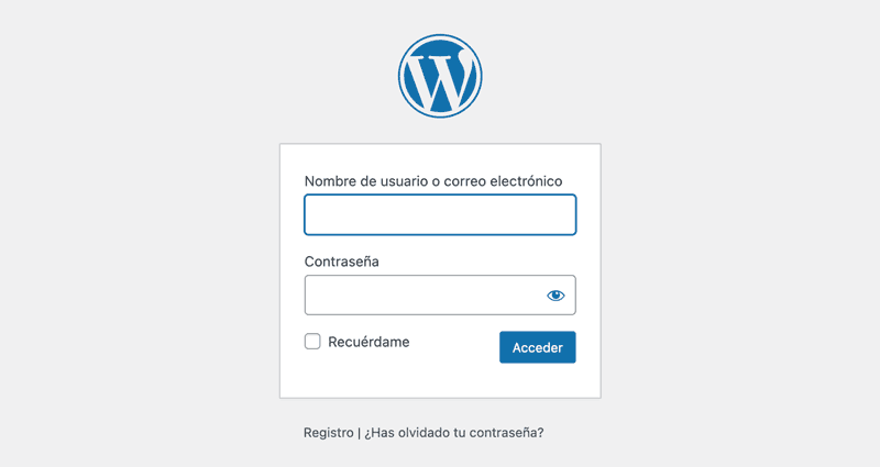 Login WordPress