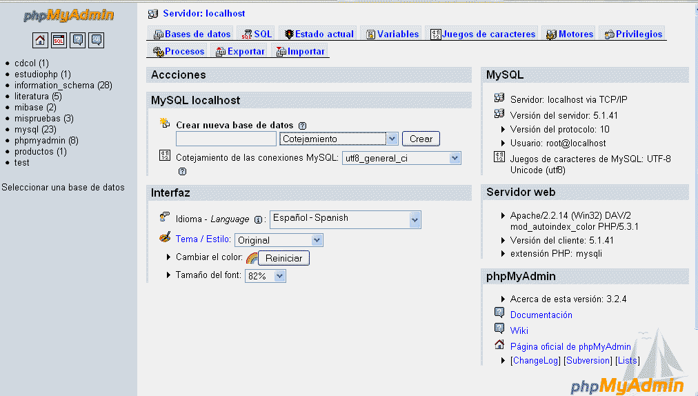 Mantenimiento base de datos PHP de WordPress