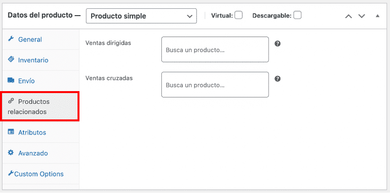 Productos relacionados en WooCommerce
