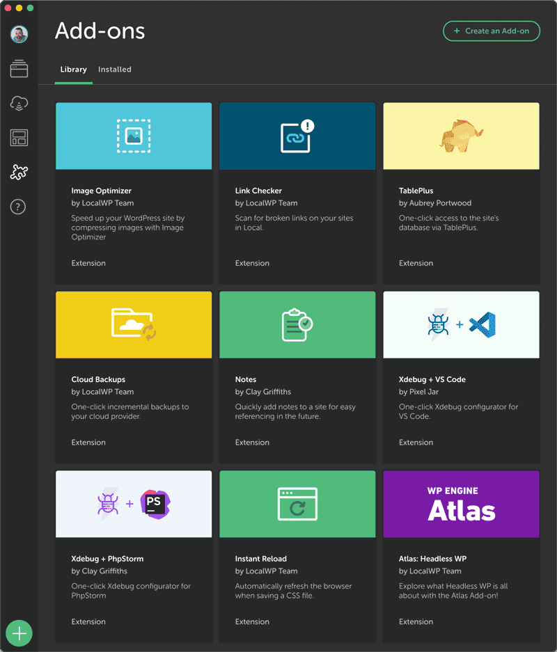 Addons integración Local