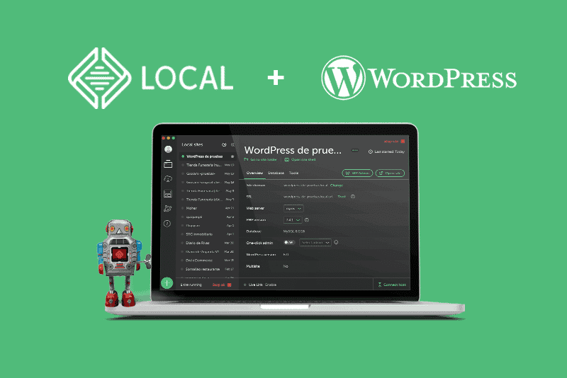 Instalar WordPress ordenador local con aplicación Local