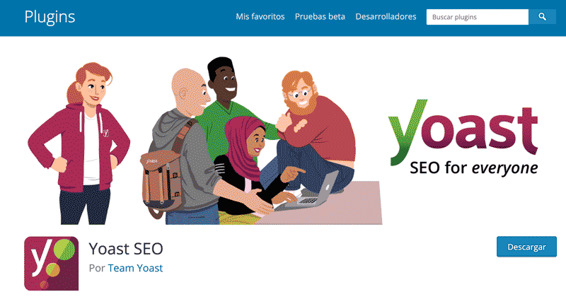Plugin Yoast SEO WordPress
