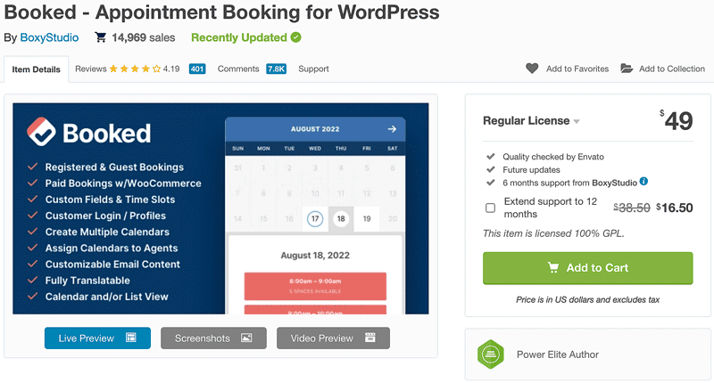 Booked - Appointment Booking for WordPress