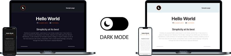 Dark Mode / Light mode