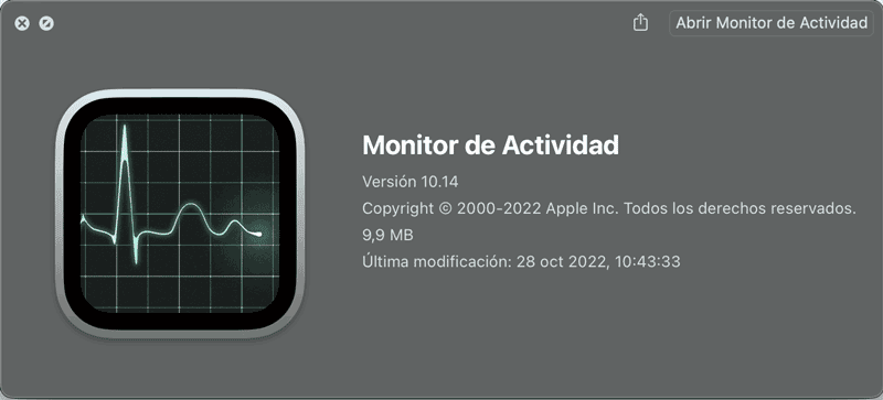 Monitor de Actividad Mac