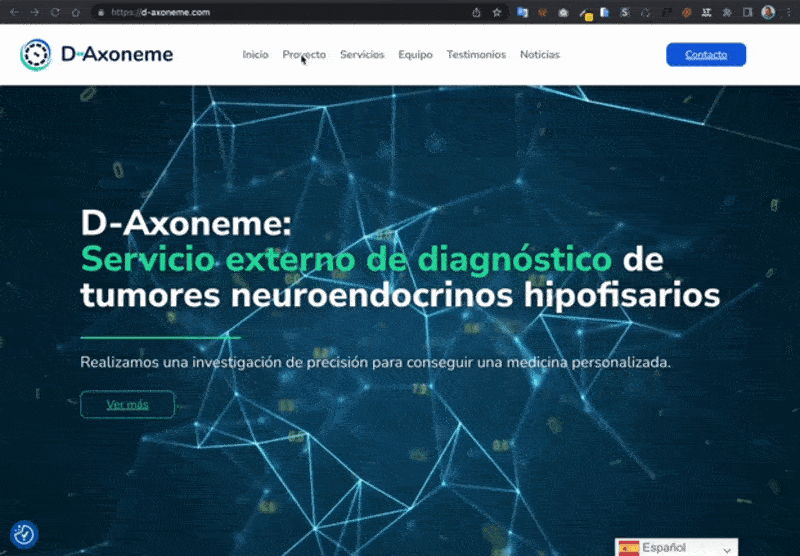 Ejemplo de Web One Page