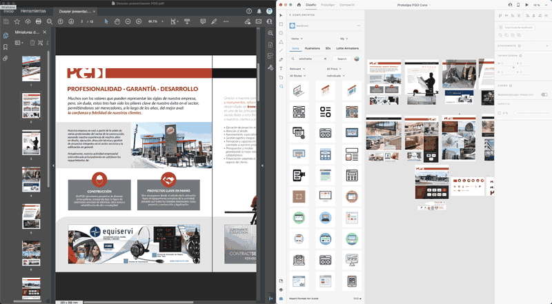 Prototipo desde pdf maquetar página web