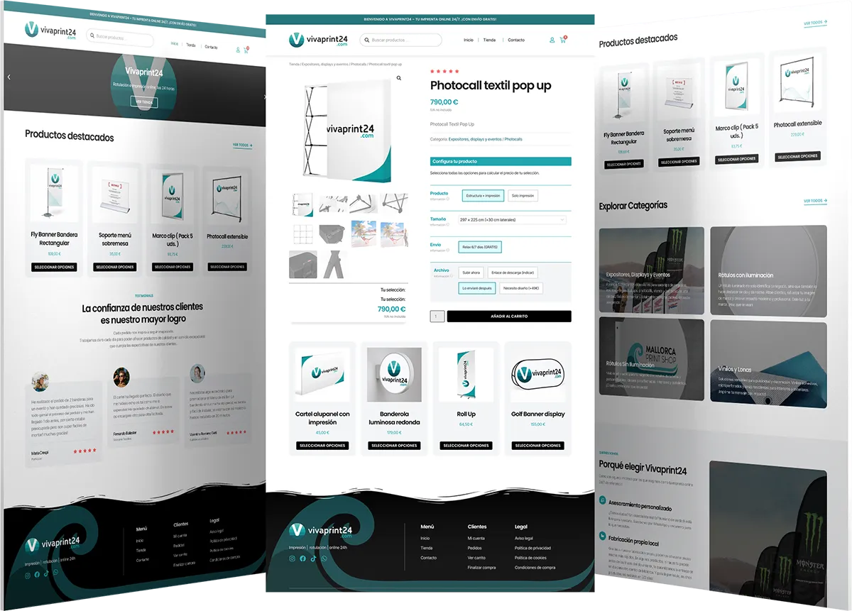 Tienda online vivaprint caso de éxito