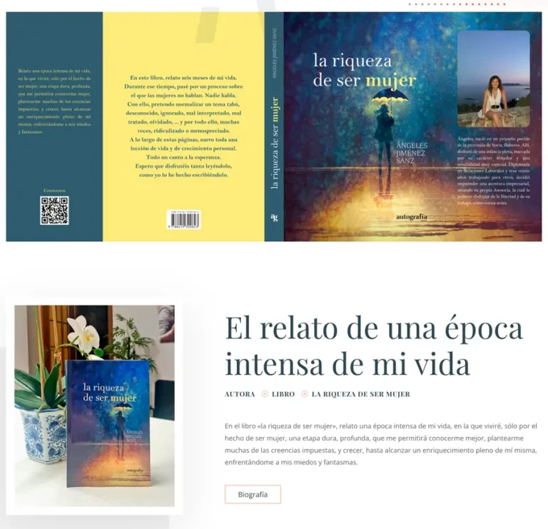 Detalle de interfaz del proyecto web Ángeles Jiménez Asesoría