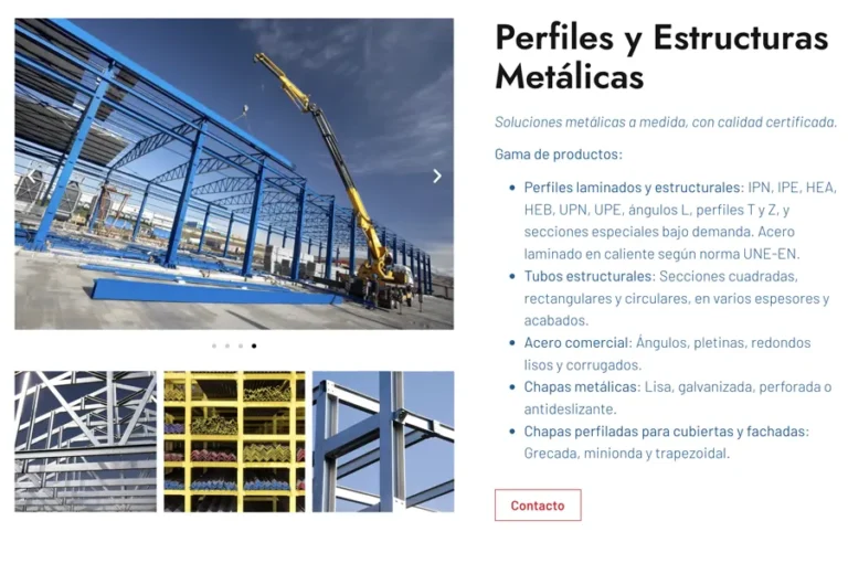Detalle de interfaz del proyecto web BSS grupo