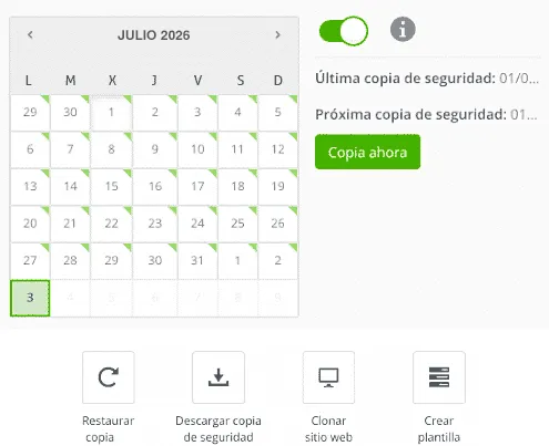 Calendario informes
