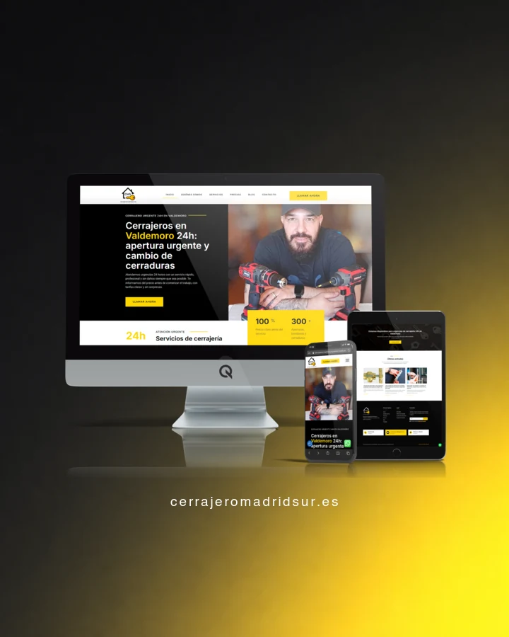 Cerrajero Madrid Sur — Diseño web en dispositivos