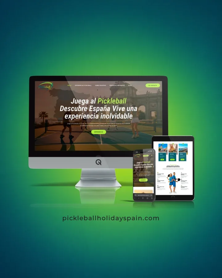 Diseño web Pickleball Holidays Spain