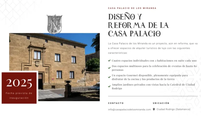 Detalle de interfaz del proyecto web Casa Palacio de los Miranda