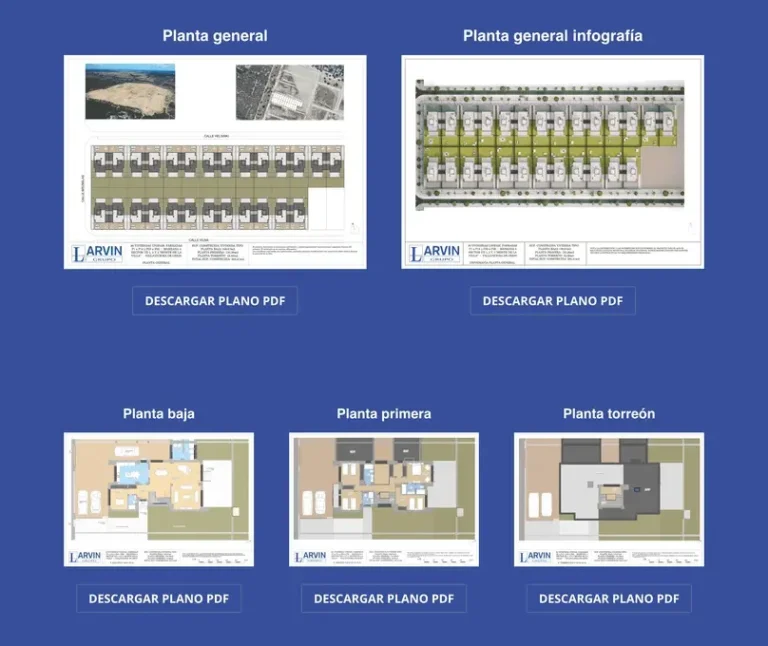 Detalle de interfaz del proyecto web Larvin Chalets Villaviciosa