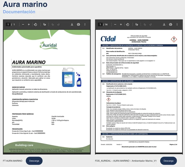 Detalle de interfaz del proyecto web Cidal intranet