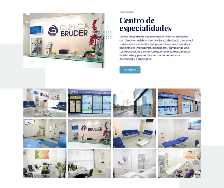 Detalle de interfaz del proyecto web Clínica Bruder