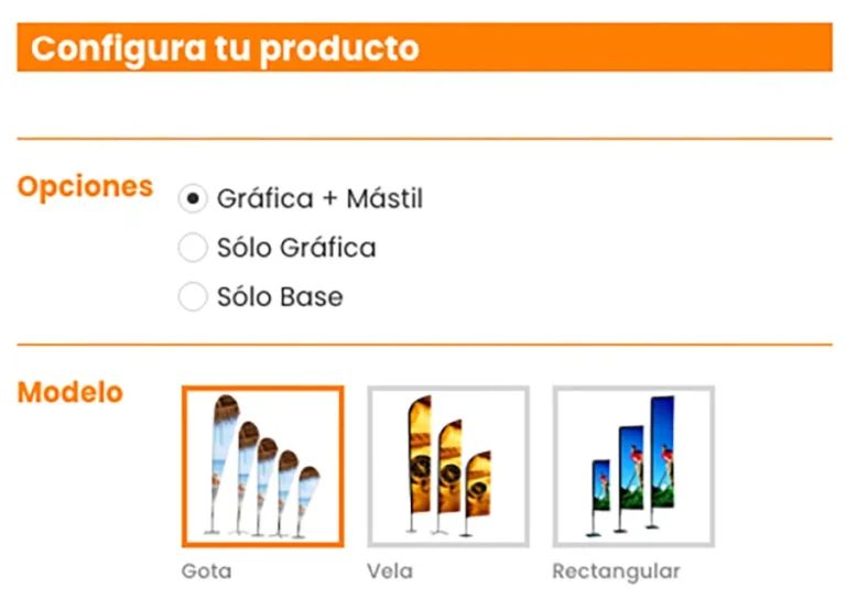 Detalle de interfaz del proyecto web Digigran