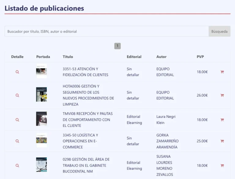 Detalle de interfaz del proyecto web e-Versus