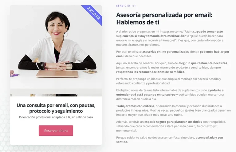 Detalle de interfaz del proyecto web Fem Farmacia