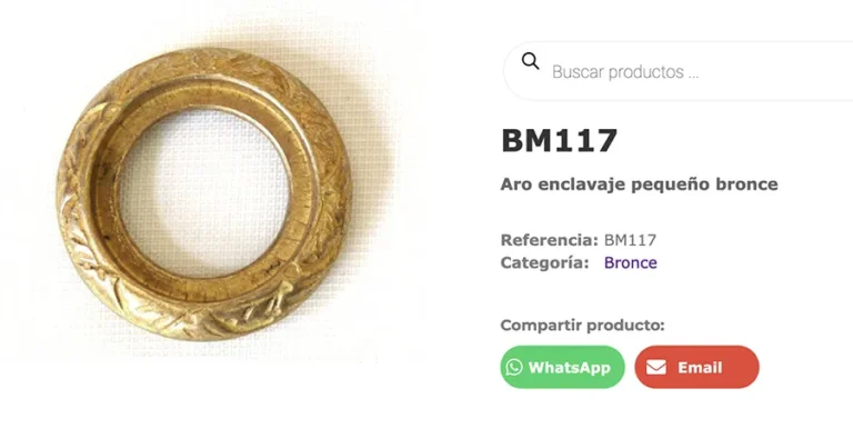 Detalle de interfaz del proyecto web Gala SL