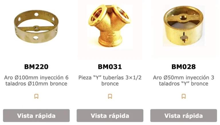 Detalle de interfaz del proyecto web Gala SL
