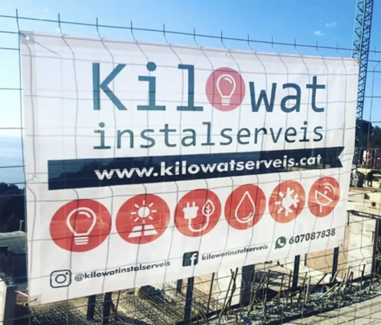 Detalle de interfaz del proyecto web Kilowat Instalserveis