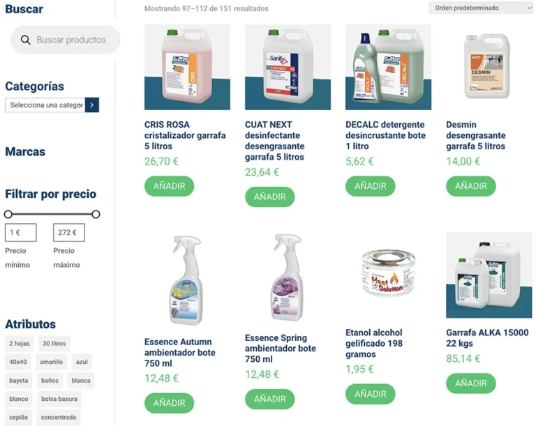 Detalle de interfaz del proyecto web López Escudero