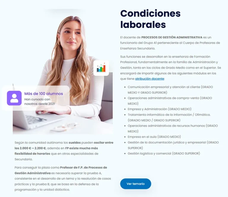 Detalle de interfaz del proyecto web Mi Plaza de FP