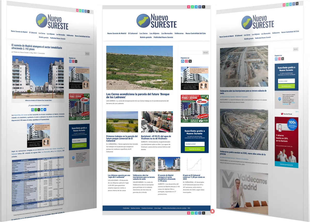 Pantallas del proyecto del proyecto web Nuevo Sureste