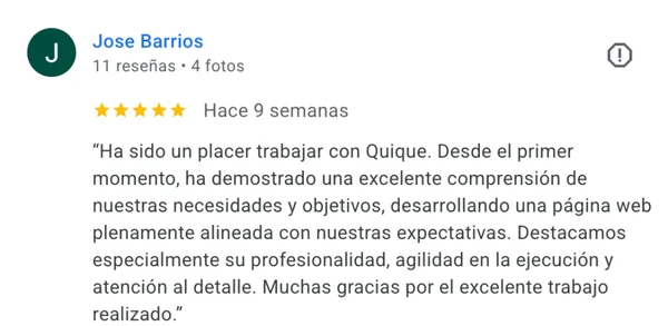 Testimonio de cliente del proyecto web BIB Associats
