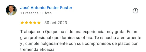 Testimonio de cliente del proyecto web Bovalar