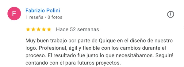 Testimonio de cliente del proyecto web Axter