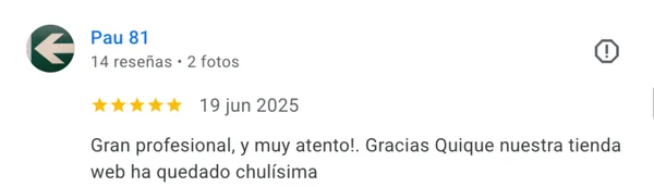 Testimonio de cliente del proyecto web Viva Print 24