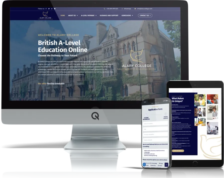 Diseño responsive del proyecto web Alary College