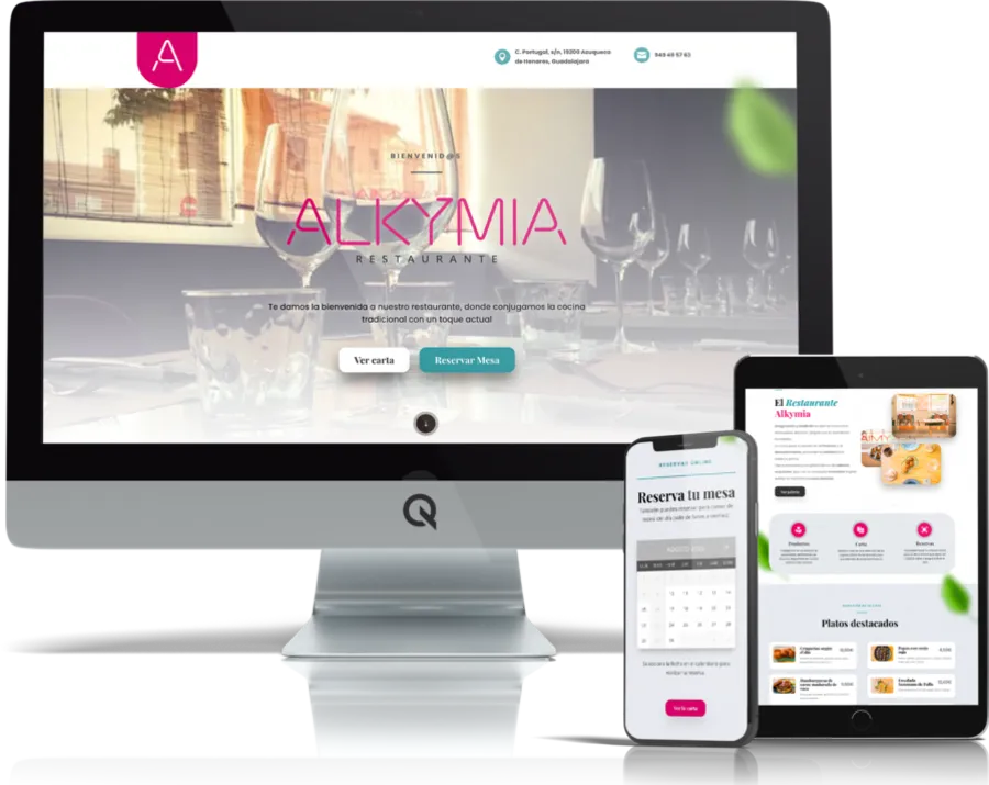 Diseño responsive del proyecto web Alkymia Restaurante