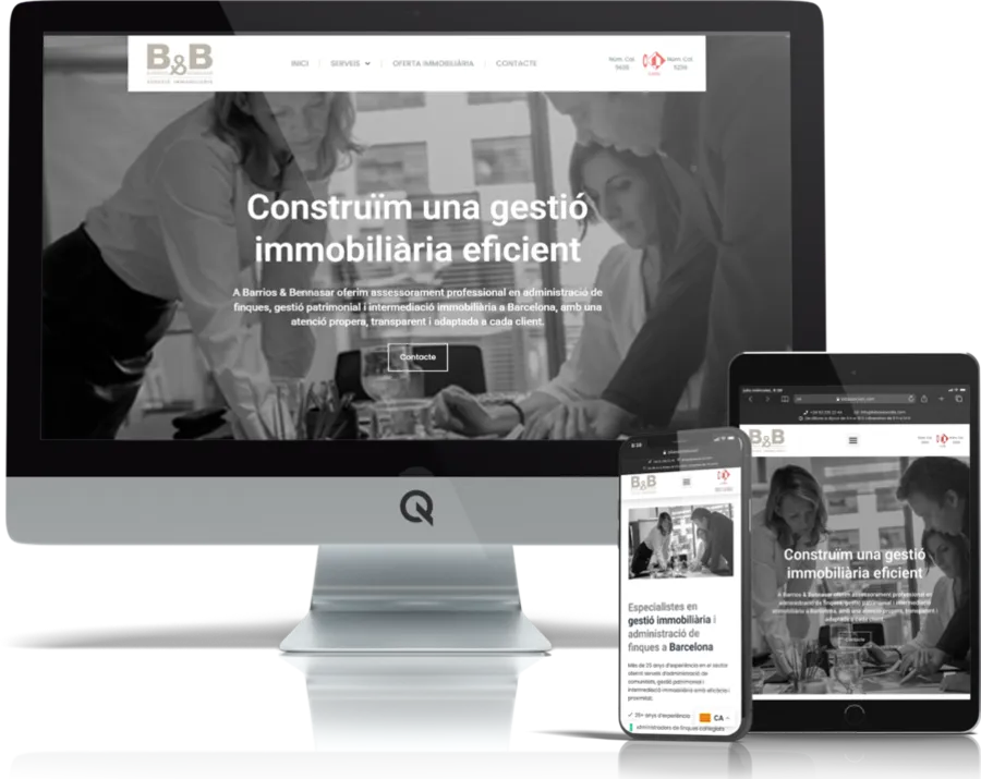 Diseño responsive del proyecto web BIB Associats