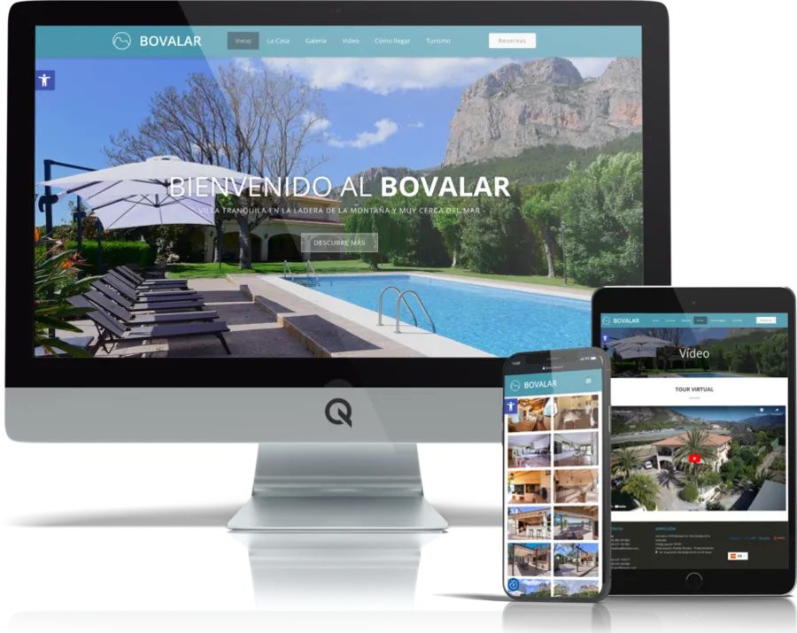 Diseño responsive del proyecto web Bovalar