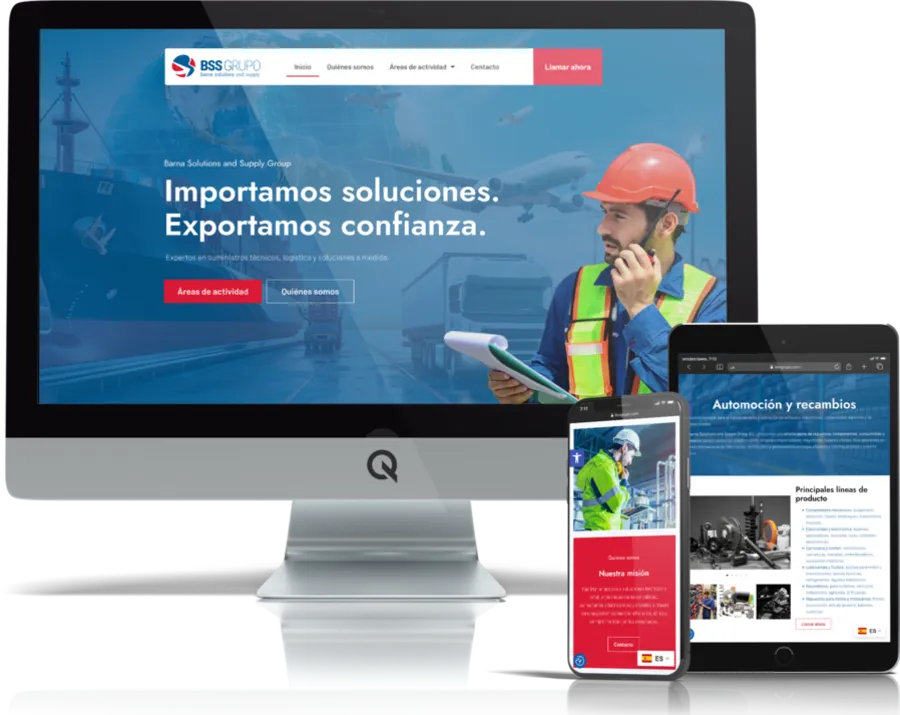 Diseño responsive del proyecto web BSS grupo
