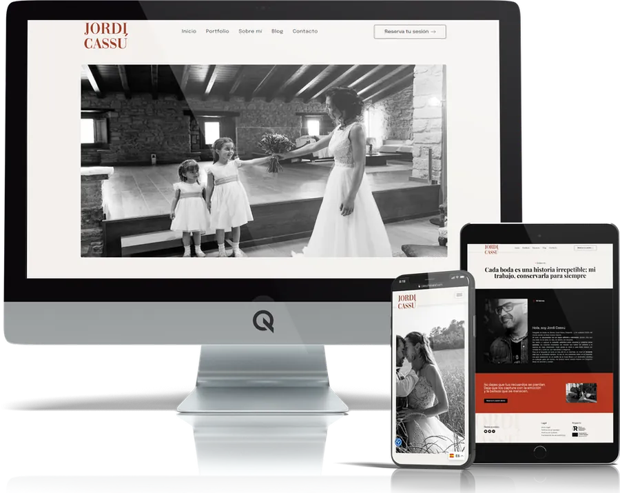 Diseño responsive del proyecto web Cassu Fotograf