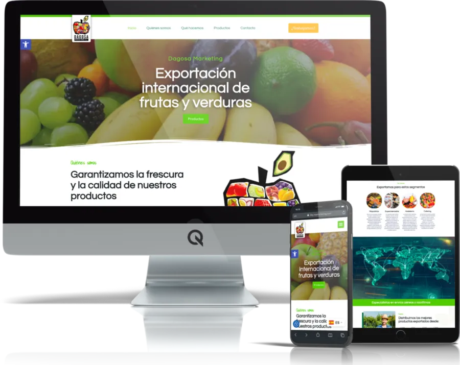 Diseño responsive del proyecto web Dagosa Marketing