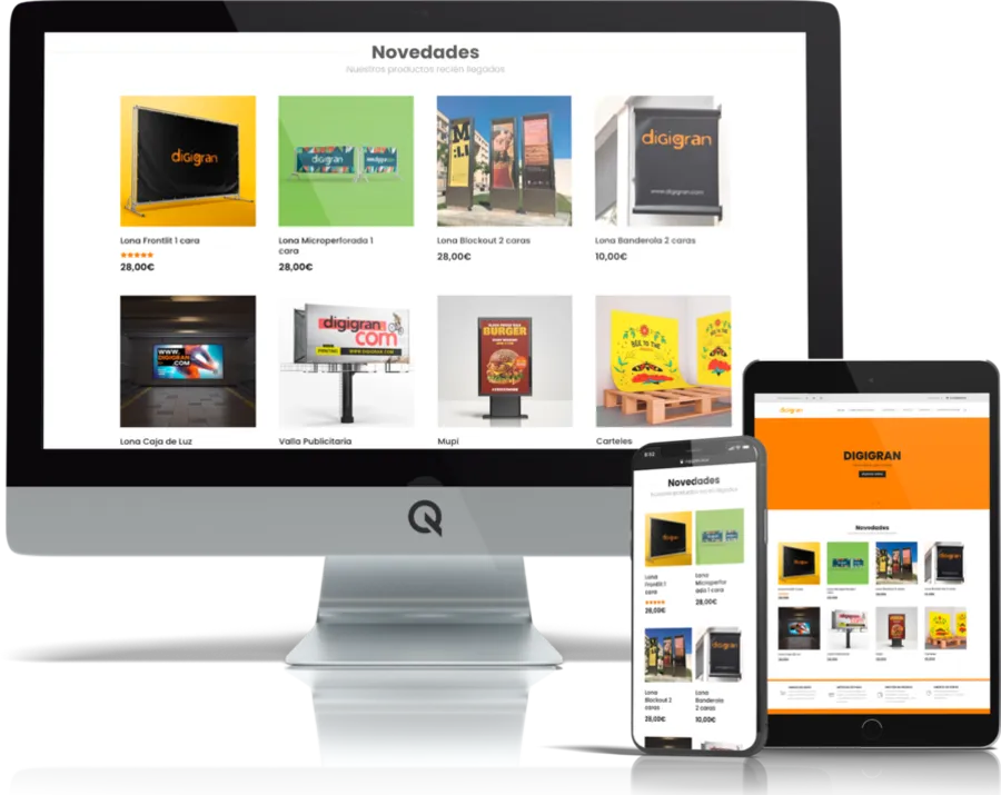 Diseño responsive del proyecto web Digigran