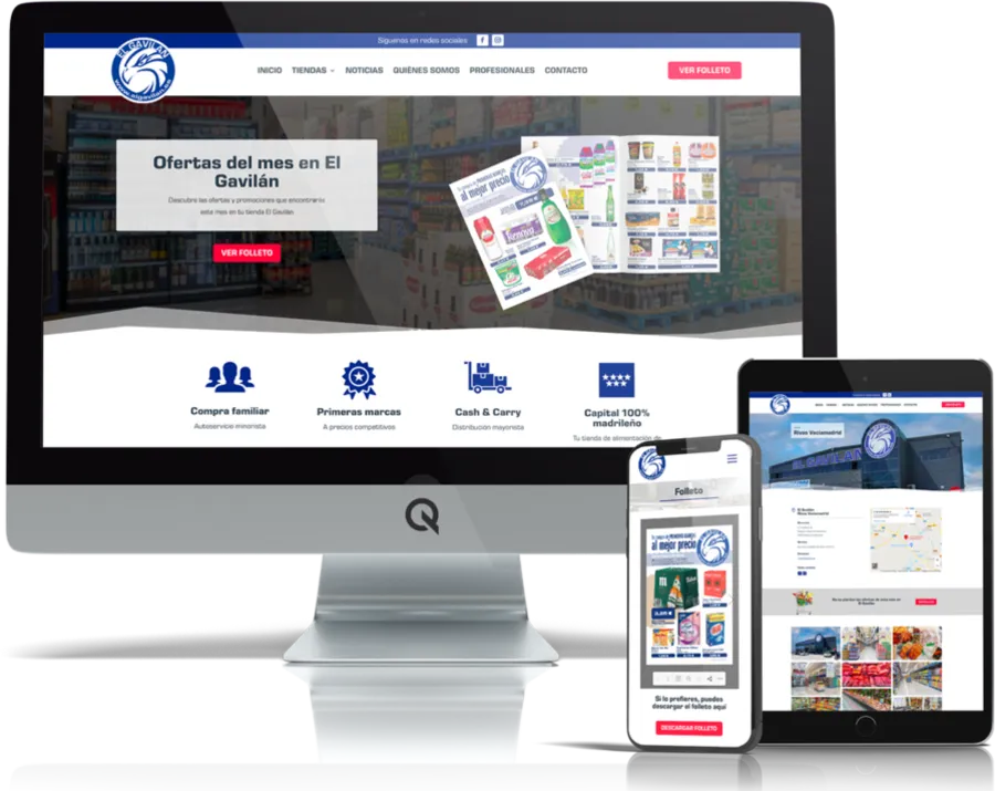 Diseño responsive del proyecto web El Gavilán