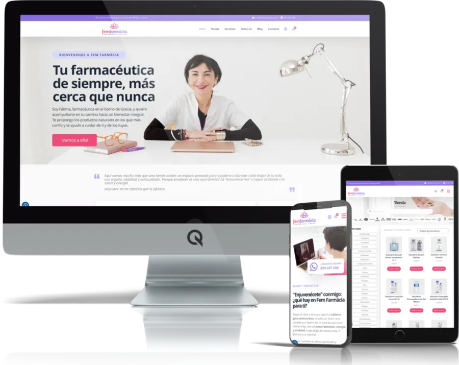 Diseño responsive del proyecto web Fem Farmacia