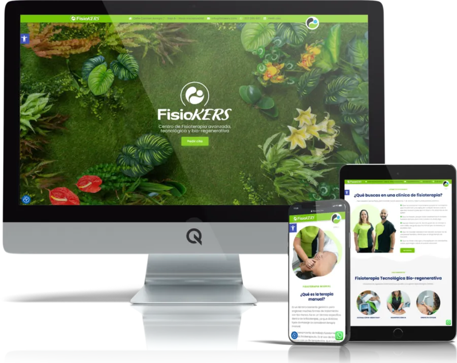 Diseño responsive del proyecto web Fisiokers Fisioterapia