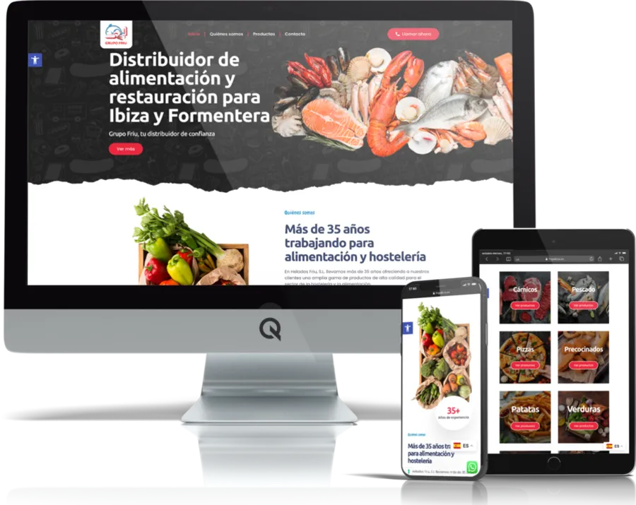 Diseño responsive del proyecto web Frigo Ibiza