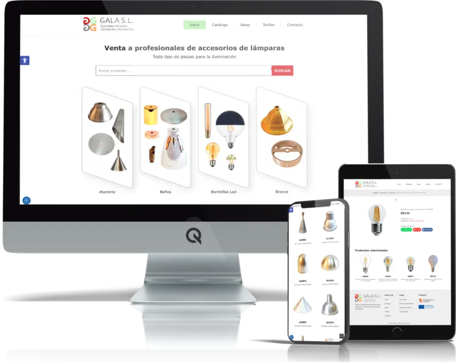 Diseño responsive del proyecto web Gala SL