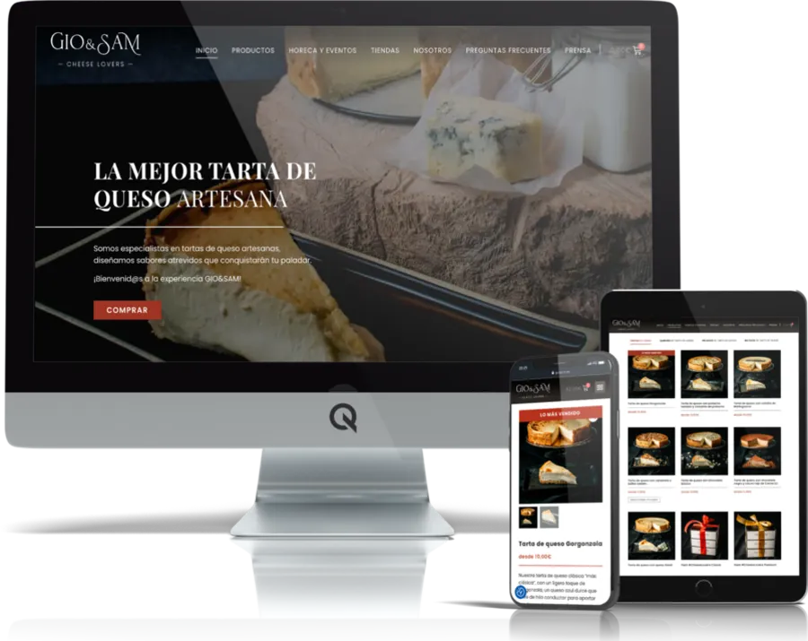Diseño responsive del proyecto web Giosam Foodart