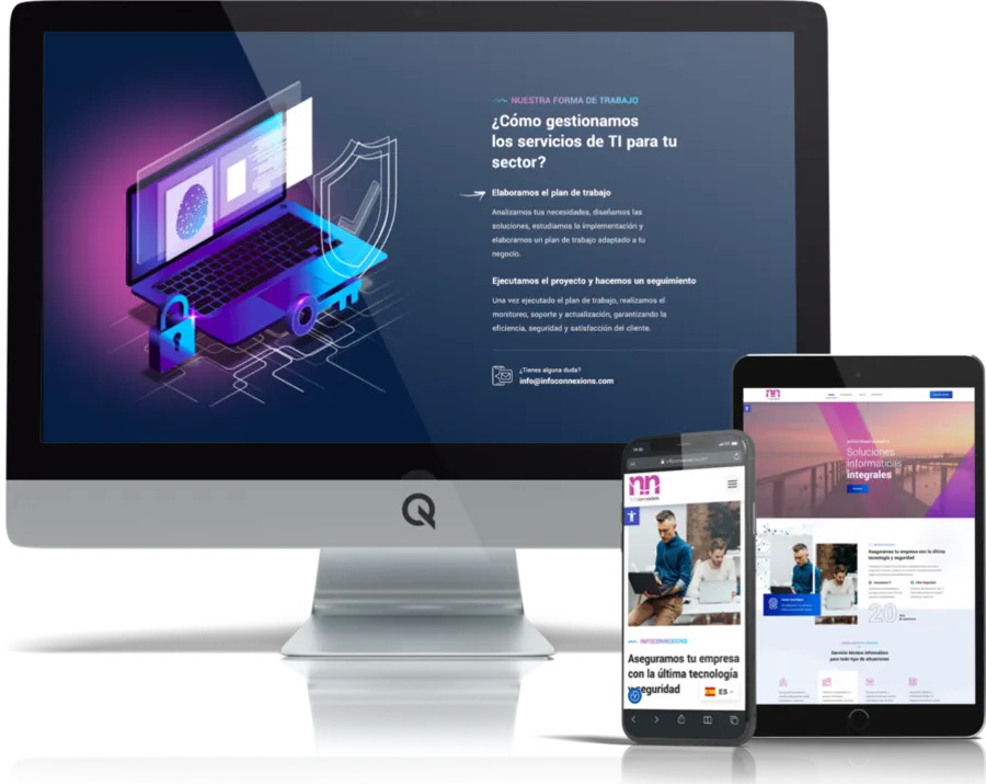 Diseño responsive del proyecto web Infoconnexions