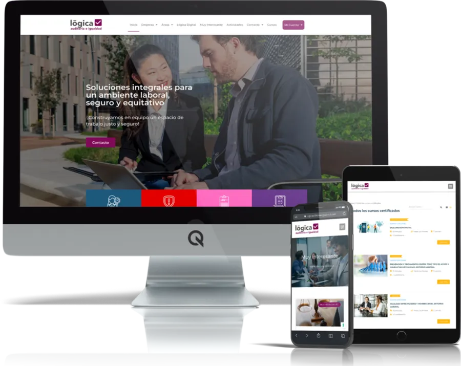 Diseño responsive del proyecto web Lógica Auditoría e Igualdad